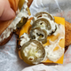 hand lifting off mcchicken bun
